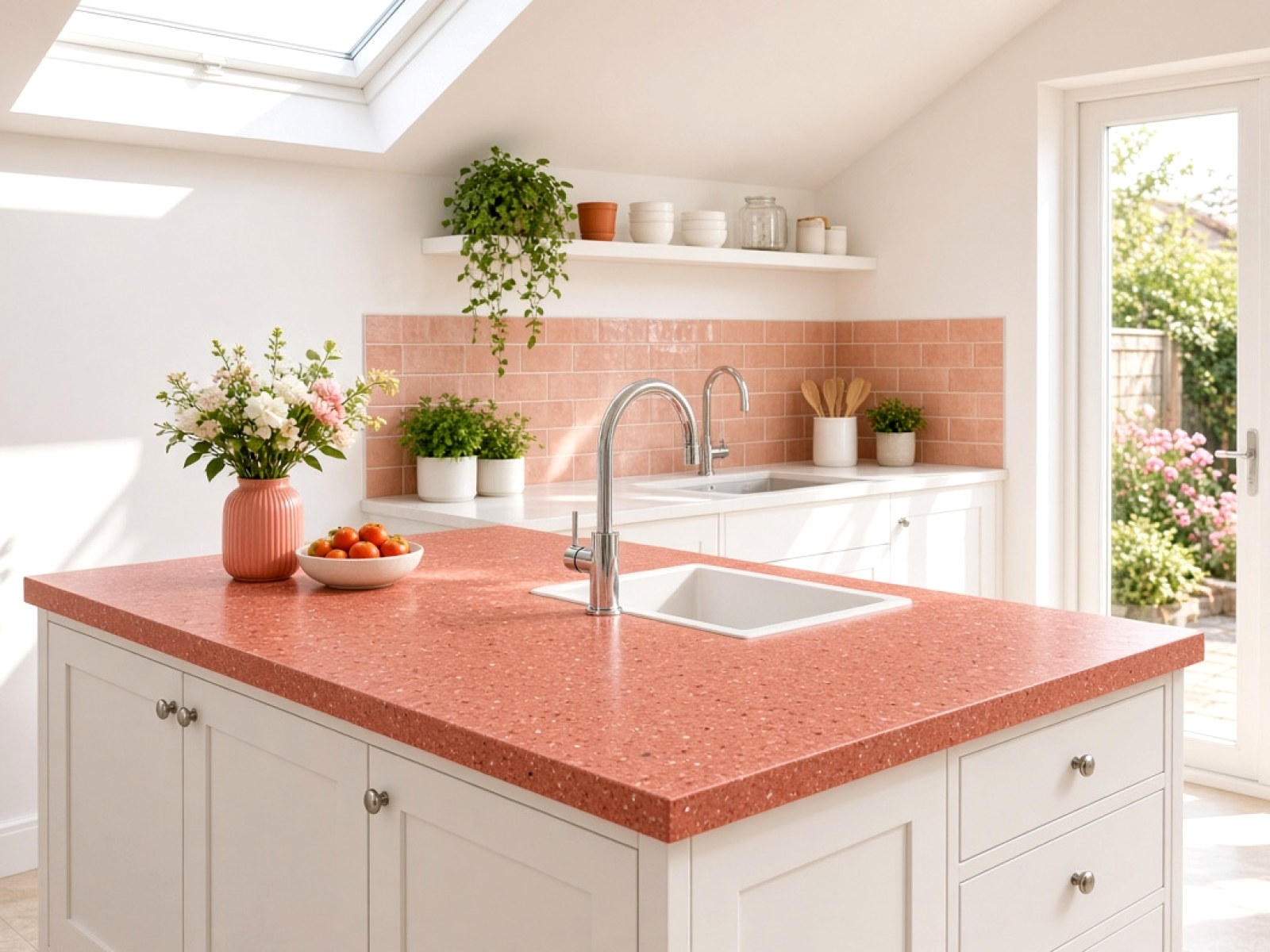 Bright Coloured Kitchen Worktops